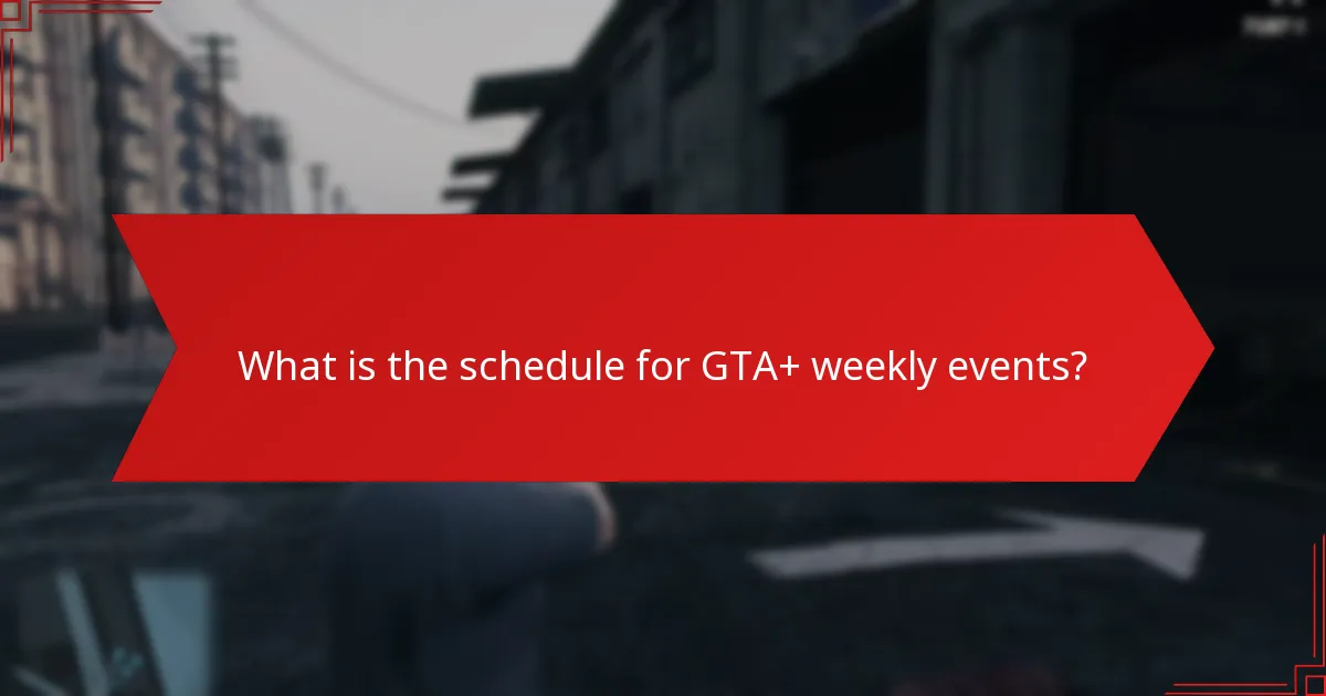 How do GTA+ weekly events compare to other gaming subscription events?
